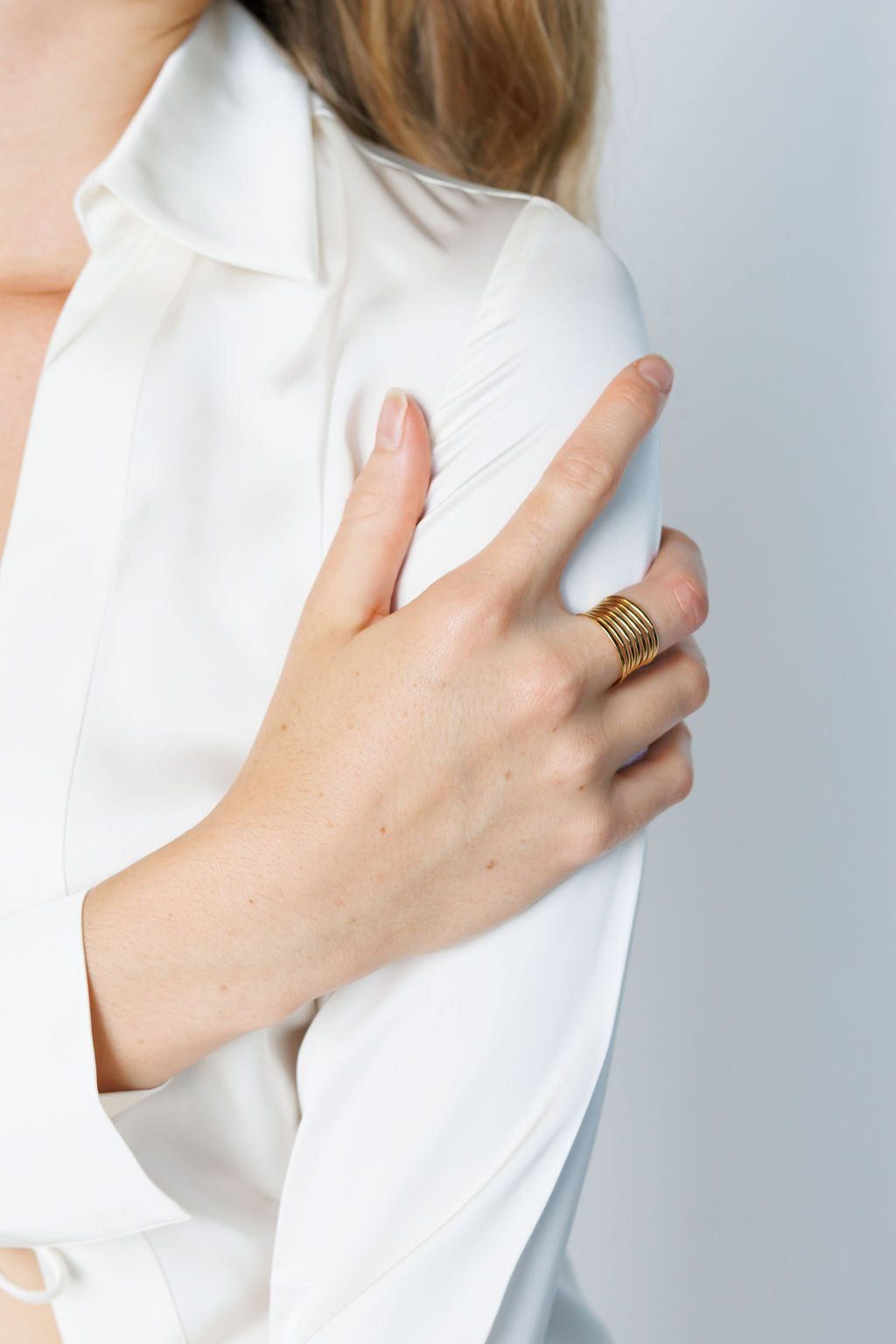 gold waterproof ring 18k affordable adjustable