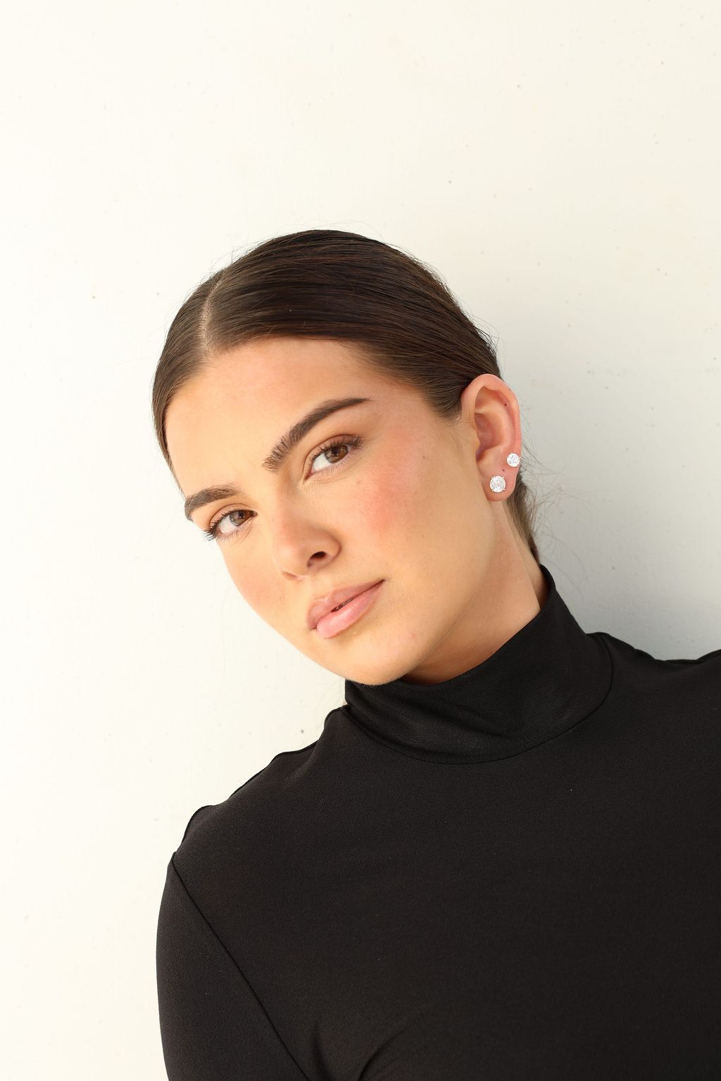 RHODE ROUND STUD 2CT - SILVER