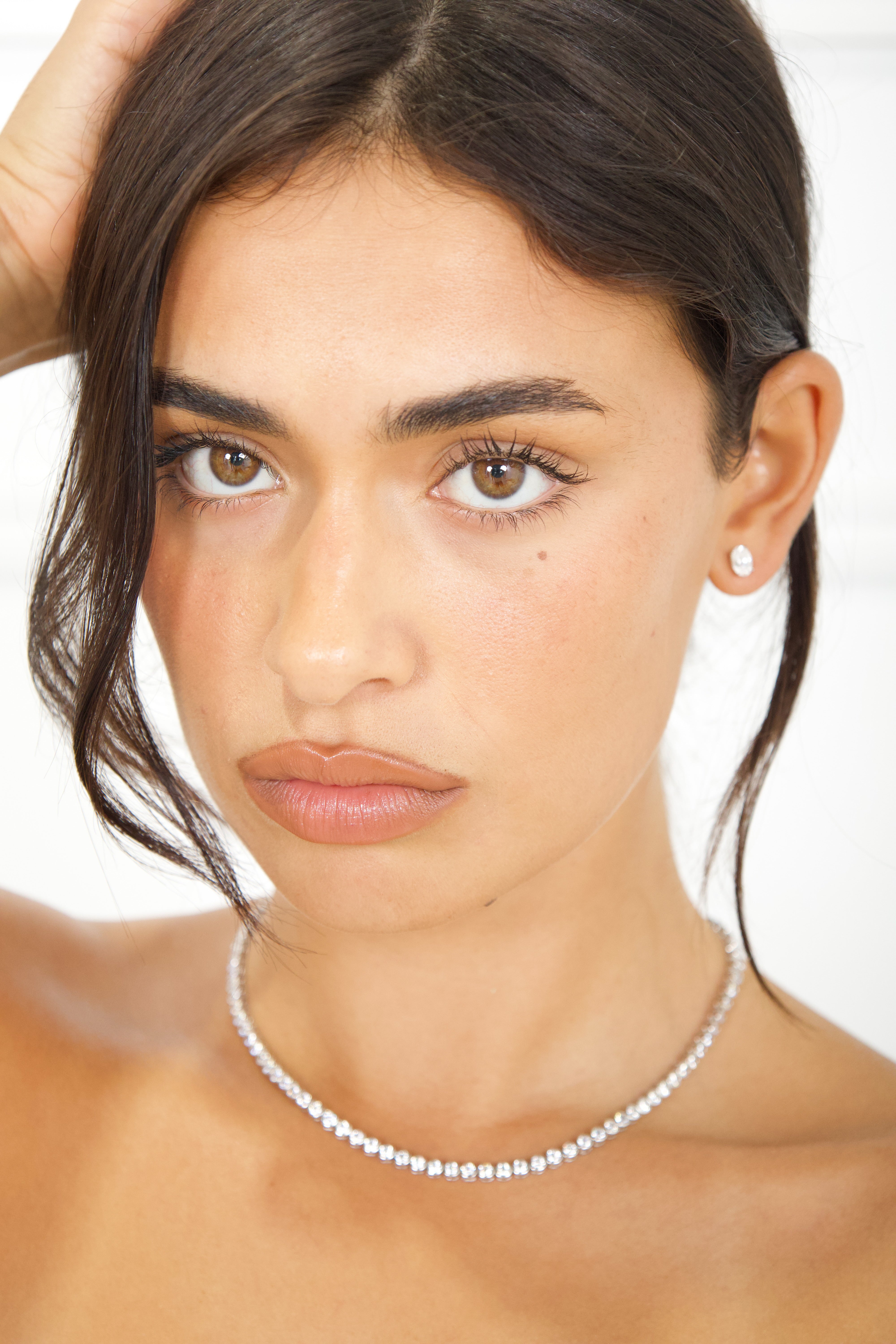 ISADORA TENNIS NECKLACE - SILVER