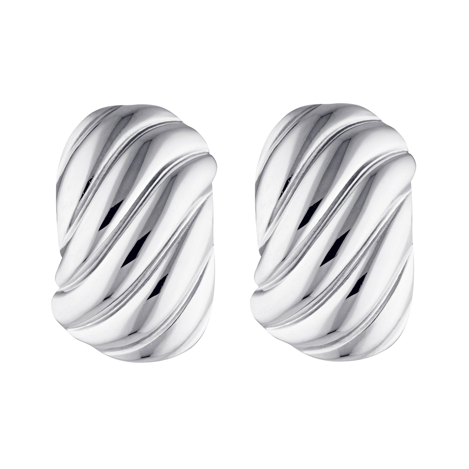silver white gold earrings womens Waterproof, tarnish-free hypoallergenic. sustainable unique jewellery black tie affordable