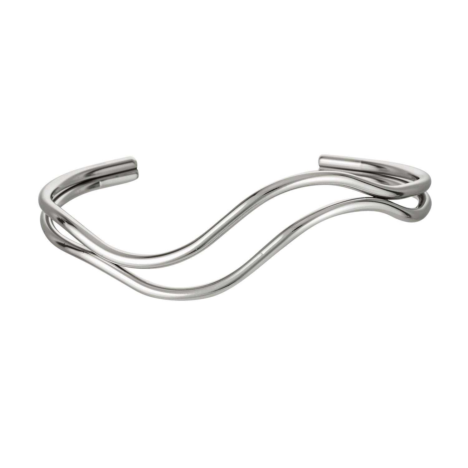 MILA WEAVE BANGLE - SILVER