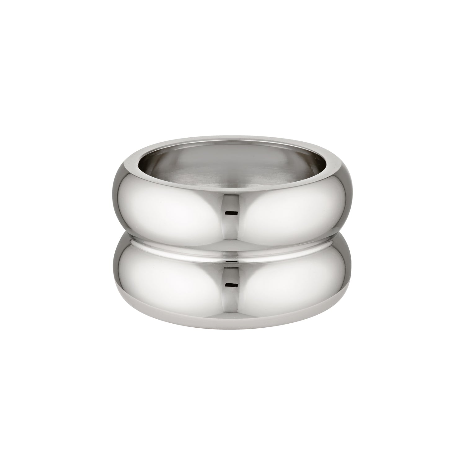 ALIXA DOUBLE BAND RING - SILVER