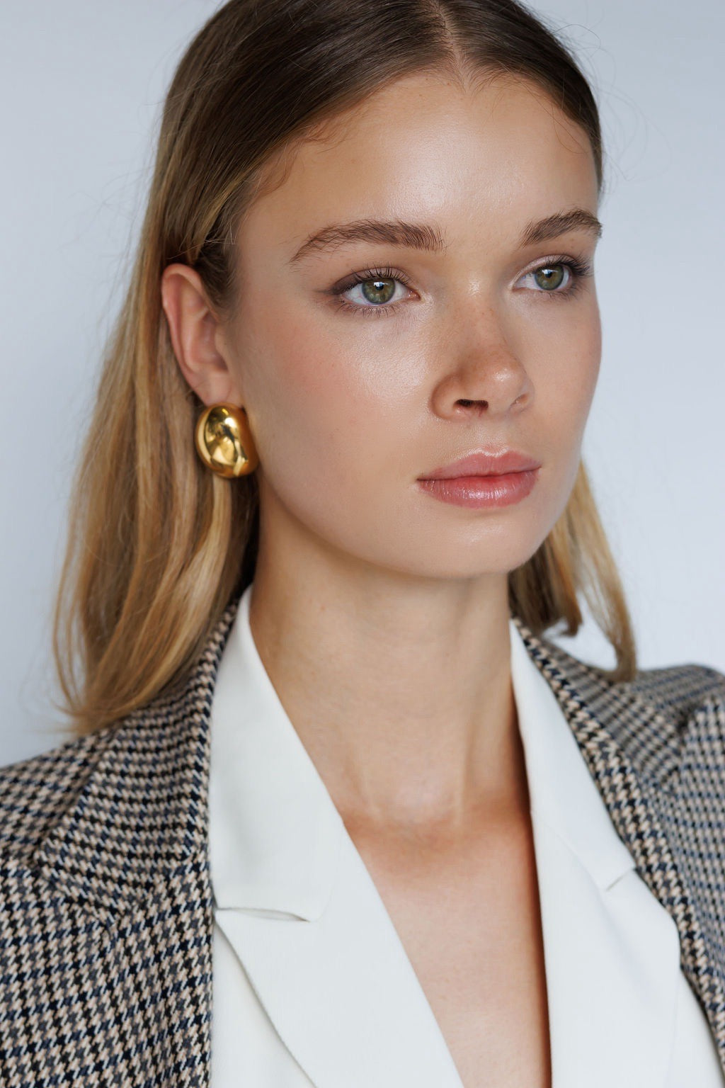 VIKI DOME EARRING - GOLD