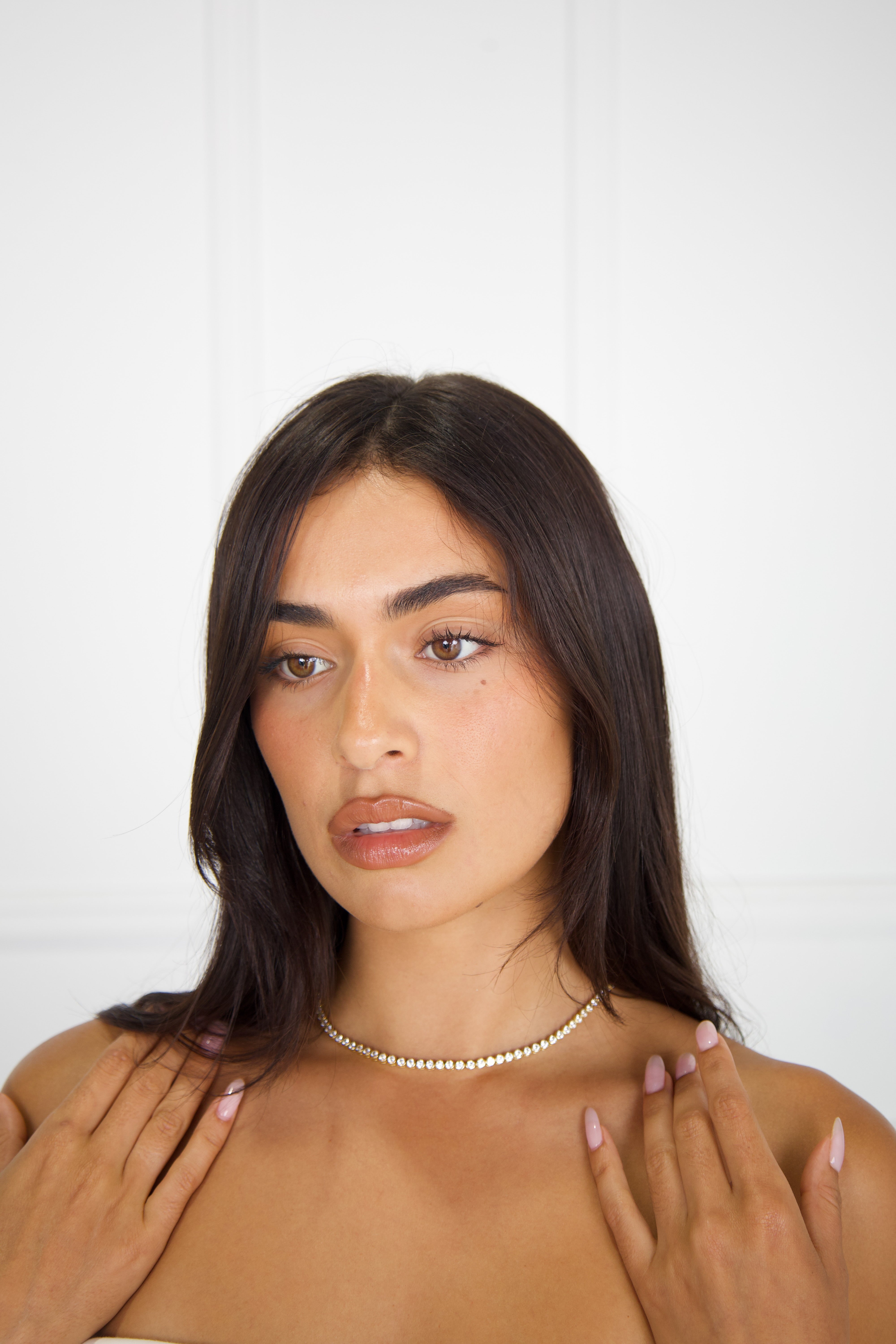 ISADORA TENNIS NECKLACE - GOLD