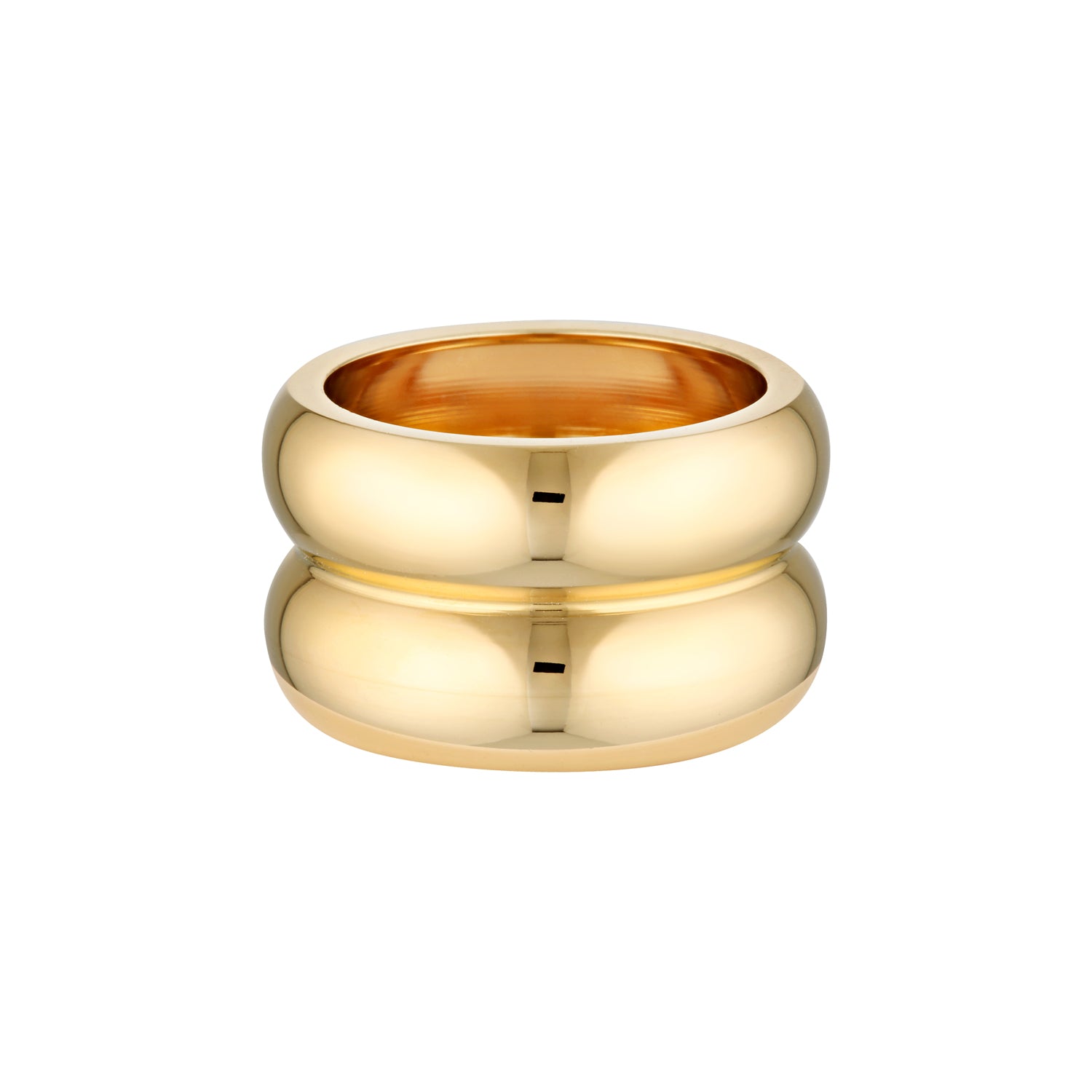 double band ring thick ring gold ring waterproof jewellery tarnish-free affordable