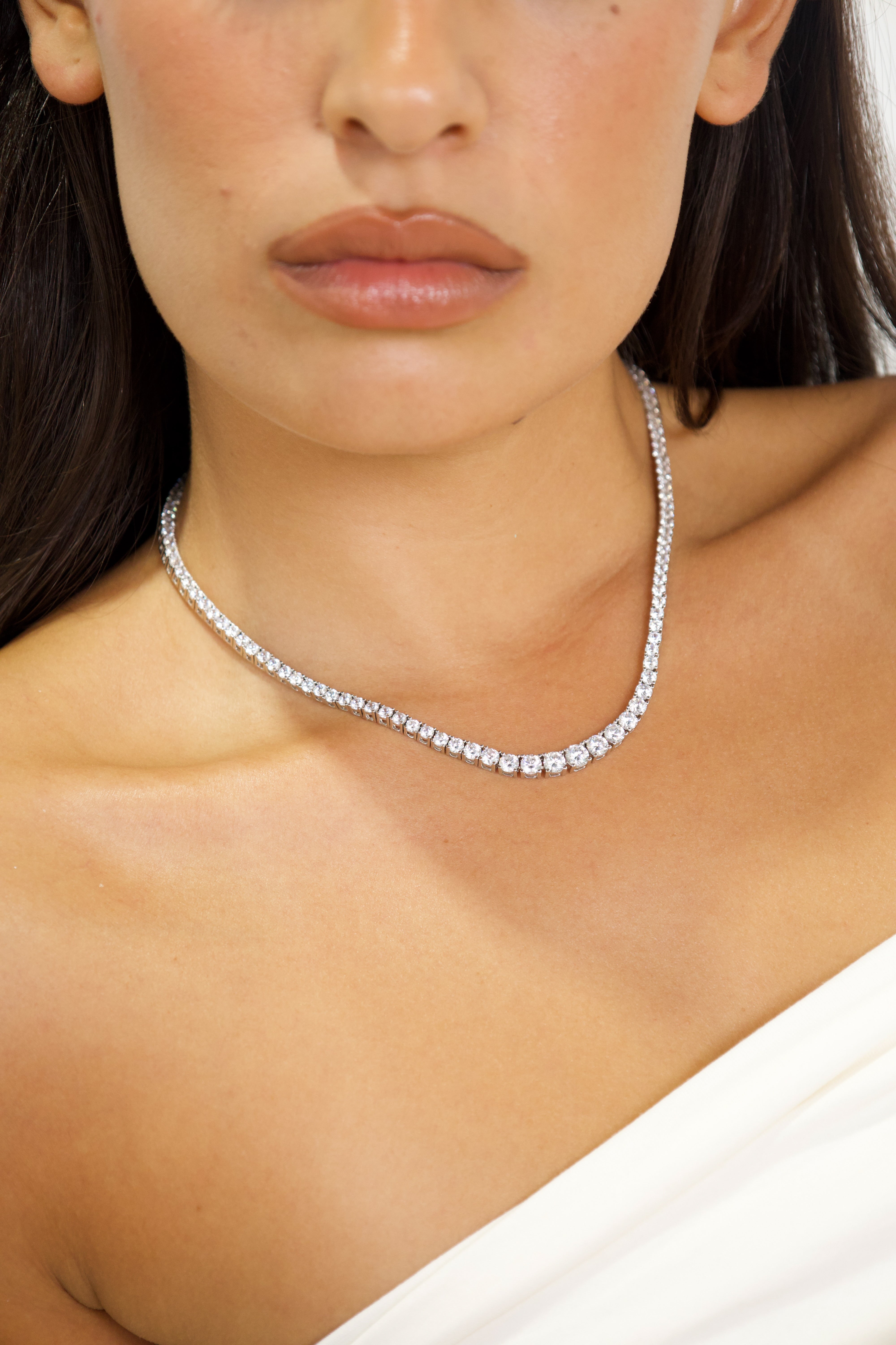 CAMILLA GRADIENT TENNIS NECKLACE