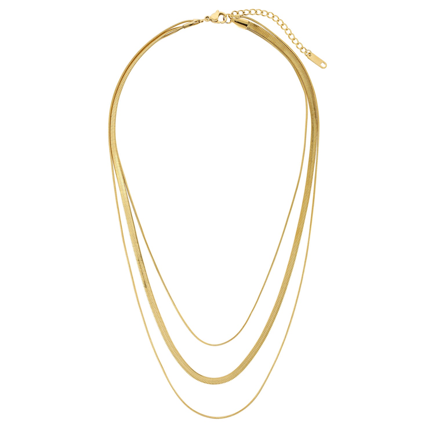 gold layered necklace Waterproof, hypoallergenic unique jewellery Australian black tie affordable