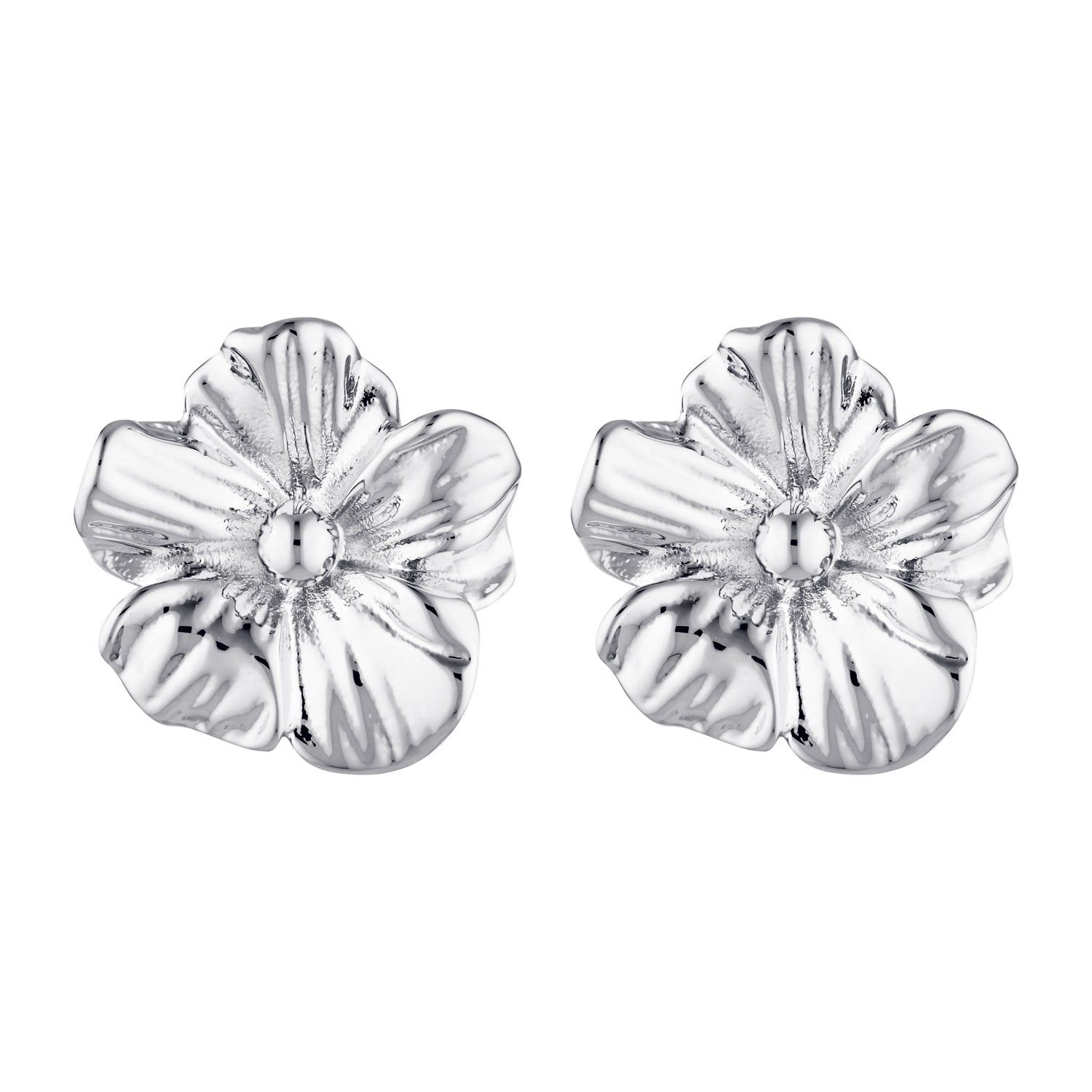silver white gold flower floral earrings  womens jewellery 
Waterproof, tarnish-free hypoallergenic sustainable unique