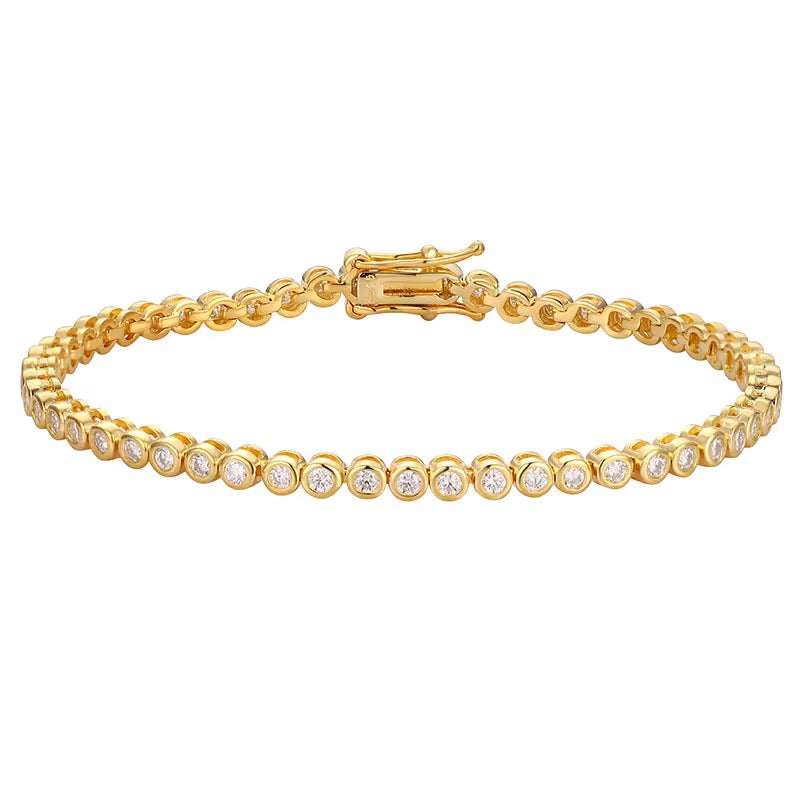 ISADORA TENNIS BRACELET SLIM - GOLD