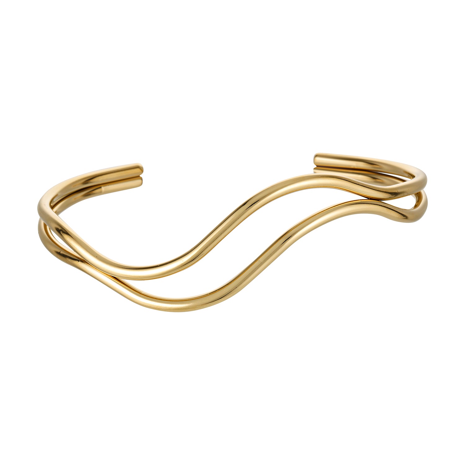 MILA WEAVE BANGLE - GOLD