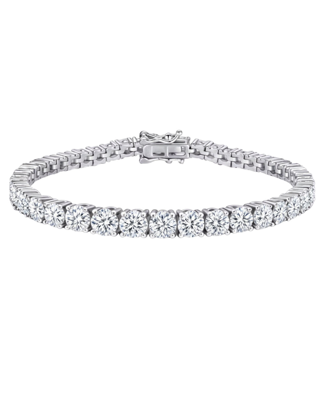 sterling silver tennis bracelet 4mm